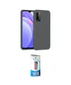 ieg™ Redmi 9T Kılıf Ahenk Serisi - Siyah 5D Eko Cam Ekran Koruyucu
