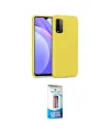 ieg™ Redmi 9T Kılıf Ahenk Serisi - Siyah 5D Eko Cam Ekran Koruyucu