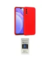 ieg™ Redmi 9T Kılıf Ahenk Serisi - Siyah 5D Hayalet Cam Ekran Koruyucu