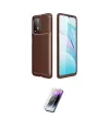 ieg™ Redmi 9T Kılıf Eksen Form Prime - Şeffaf Pasifik Cam Ekran Koruyucu