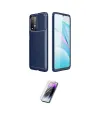 ieg™ Redmi 9T Kılıf Eksen Form Prime - Şeffaf Pasifik Cam Ekran Koruyucu