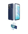 ieg™ Redmi 9T Kılıf Eksen Form Prime - Siyah 3D Antistatik Seramik Nano Ekran Koruyucu