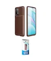 ieg™ Redmi 9T Kılıf Eksen Form Prime - Siyah 5D Eko Cam Ekran Koruyucu