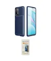 ieg™ Redmi 9T Kılıf Eksen Form Prime - Siyah 6D Mat Seramik Hayalet Nano Ekran Koruyucu