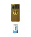 ieg™ Redmi 9T Kılıf Yörünge Çizgi - Siyah 5D Eko Cam Ekran Koruyucu