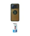 ieg™ Redmi 9T Kılıf Yörünge Çizgi - Siyah 5D Eko Cam Ekran Koruyucu