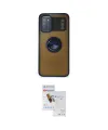 ieg™ Redmi 9T Kılıf Yörünge Çizgi - Siyah Seramik Nano Ekran Koruyucu