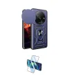 ieg™ Redmi A3 4G Kılıf Ahenk Klasik - Siyah 3D Antistatik Cam Ekran Koruyucu