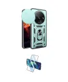 ieg™ Redmi A3 4G Kılıf Ahenk Klasik - Siyah 3D Antistatik Cam Ekran Koruyucu