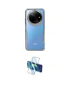 ieg™ Redmi A3 4G Kılıf Akış Çizgi Koleksiyonu - Siyah 3D Antistatik Cam Ekran Koruyucu