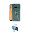 ieg™ Redmi A3 4G Kılıf Nova Yansıma Prime - Siyah 3D Antistatik Cam Ekran Koruyucu