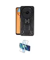 ieg™ Redmi A3 4G Kılıf Nova Yansıma Prime - Siyah 3D Antistatik Cam Ekran Koruyucu