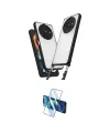 ieg™ Redmi A3 4G Kılıf Ufuk Klasik - Siyah 3D Antistatik Cam Ekran Koruyucu
