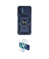 ieg™ Redmi Note 10 Kılıf Ahenk Klasik - Siyah 3D Antistatik Cam Ekran Koruyucu