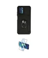 ieg™ Redmi Note 10 Kılıf Ahenk Klasik - Siyah 3D Antistatik Cam Ekran Koruyucu