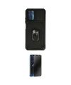 ieg™ Redmi Note 10 Kılıf Ahenk Klasik - Siyah 3D Antistatik Hayalet Cam Ekran Koruyucu