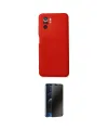 ieg™ Redmi Note 10 Kılıf Ahenk Serisi - Siyah 3D Antistatik Hayalet Cam Ekran Koruyucu