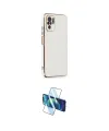 ieg™ Redmi Note 10 Kılıf Yankı Serisi - Siyah 3D Antistatik Cam Ekran Koruyucu