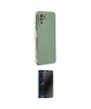 ieg™ Redmi Note 10 Kılıf Yankı Serisi - Siyah 3D Antistatik Hayalet Cam Ekran Koruyucu