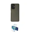 ieg™ Redmi Note 10 Pro Kılıf Ahenk Çizgi Serisi - Siyah 3D Antistatik Cam Ekran Koruyucu