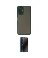 ieg™ Redmi Note 10 Pro Kılıf Ahenk Çizgi Serisi - Siyah 3D Antistatik Hayalet Cam Ekran Koruyucu