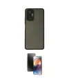 ieg™ Redmi Note 10 Pro Kılıf Ahenk Çizgi Serisi - Siyah 3D Antistatik Mat Seramik Nano Ekran Koruyucu
