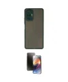 ieg™ Redmi Note 10 Pro Kılıf Ahenk Çizgi Serisi - Siyah 3D Antistatik Mat Seramik Nano Ekran Koruyucu