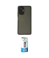 ieg™ Redmi Note 10 Pro Kılıf Ahenk Çizgi Serisi - Siyah 5D Eko Cam Ekran Koruyucu