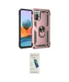 ieg™ Redmi Note 10 Pro Kılıf Ahenk Klasik Koleksiyonu - Şeffaf Pasifik Cam Ekran Koruyucu