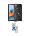 ieg™ Redmi Note 10 Pro Kılıf Ahenk Klasik Koleksiyonu - Şeffaf Royal Nano Ekran Koruyucu