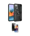 ieg™ Redmi Note 10 Pro Kılıf Ahenk Klasik Koleksiyonu - Siyah 3D Antistatik Mat Seramik Nano Ekran Koruyucu