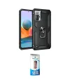 ieg™ Redmi Note 10 Pro Kılıf Ahenk Klasik Koleksiyonu - Siyah 5D Eko Cam Ekran Koruyucu