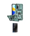 ieg™ Redmi Note 10 Pro Kılıf Ahenk Klasik - Siyah 3D Antistatik Hayalet Cam Ekran Koruyucu