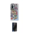 ieg™ Redmi Note 10 Pro Kılıf Siluet Çizgi Koleksiyonu - Siyah 3D Antistatik Hayalet Cam Ekran Koruyucu