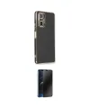 ieg™ Redmi Note 10 Pro Kılıf Yankı Serisi - Siyah 3D Antistatik Hayalet Cam Ekran Koruyucu