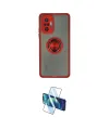 ieg™ Redmi Note 10 Pro Kılıf Yörünge Çizgi - Siyah 3D Antistatik Cam Ekran Koruyucu