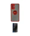 ieg™ Redmi Note 10 Pro Kılıf Yörünge Çizgi - Siyah 3D Antistatik Hayalet Cam Ekran Koruyucu