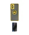 ieg™ Redmi Note 10 Pro Kılıf Yörünge Çizgi - Siyah 3D Antistatik Hayalet Cam Ekran Koruyucu