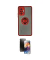 ieg™ Redmi Note 10 Pro Kılıf Yörünge Çizgi - Siyah 3D Antistatik Mat Seramik Nano Ekran Koruyucu