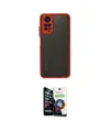 ieg™ Redmi Note 11 Kılıf Ahenk Çizgi Serisi - Şeffaf Temperli Cam Ekran Koruyucu