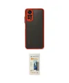 ieg™ Redmi Note 11 Kılıf Ahenk Çizgi Serisi - Siyah 6D Mat Seramik Hayalet Nano Ekran Koruyucu