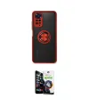 ieg™ Redmi Note 11 Kılıf Yörünge Çizgi - Şeffaf Temperli Cam Ekran Koruyucu