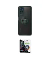 ieg™ Redmi Note 11 Kılıf Yörünge Çizgi - Şeffaf Temperli Cam Ekran Koruyucu