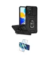 ieg™ Redmi Note 11 Pro Kılıf Ahenk Klasik - Siyah 3D Antistatik Cam Ekran Koruyucu