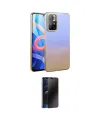 ieg™ Redmi Note 11 Pro Kılıf Kıvılcım Minimal Özel Seri - Siyah 3D Antistatik Hayalet Cam Ekran Koruyucu