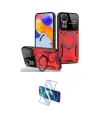 ieg™ Redmi Note 11 Pro Kılıf Kıvılcım Modern Serisi - Siyah 3D Antistatik Seramik Nano Ekran Koruyucu