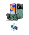 ieg™ Redmi Note 11 Pro Kılıf Kıvılcım Modern Serisi - Siyah 3D Antistatik Seramik Nano Ekran Koruyucu