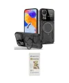 ieg™ Redmi Note 11 Pro Kılıf Kıvılcım Modern Serisi - Siyah Mat Seramik Nano Ekran Koruyucu