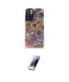 ieg™ Redmi Note 11 Pro Kılıf Siluet Çizgi Koleksiyonu - Şeffaf Pasifik Cam Ekran Koruyucu