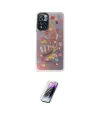ieg™ Redmi Note 11 Pro Kılıf Siluet Çizgi Koleksiyonu - Şeffaf Pasifik Cam Ekran Koruyucu